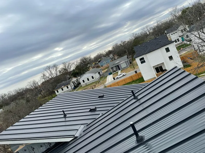 Standing seam metal roof panels with vents for Skylight Repair in Huntington Park